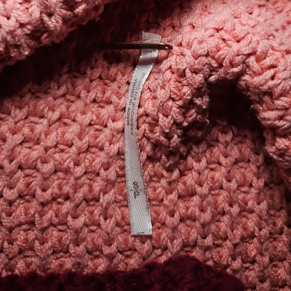 Free People Womens Park City Oversized Chunky Colorblock Sweater S